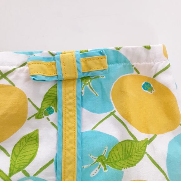 Lilly Pulitzer Lenore Skirt Citron Lemon Lattice Skort Girl 8 Vintage 90s Preppy - Picture 6 of 12